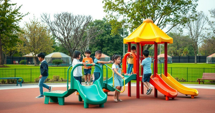 Aventuras Incríveis com Brinquedos de Playground para Crianças Aventuras Incríveis com Brinquedos de Playground para Crianças