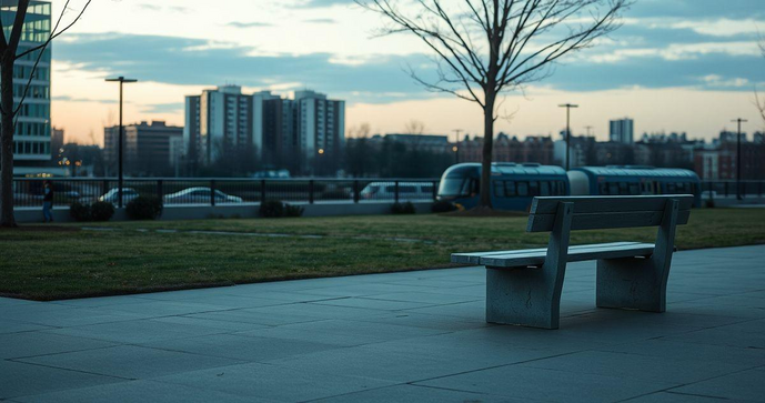 Bancos de Praça de Concreto Conforto Resistente