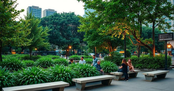 Bancos de Praça de Cimento: Estilo e Conforto que Transformam Espaços Públicos