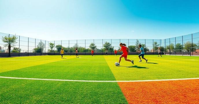 Transforme Sua Quadra Esportiva com Grama Sintética: Perfeita para Jogos e Lazer